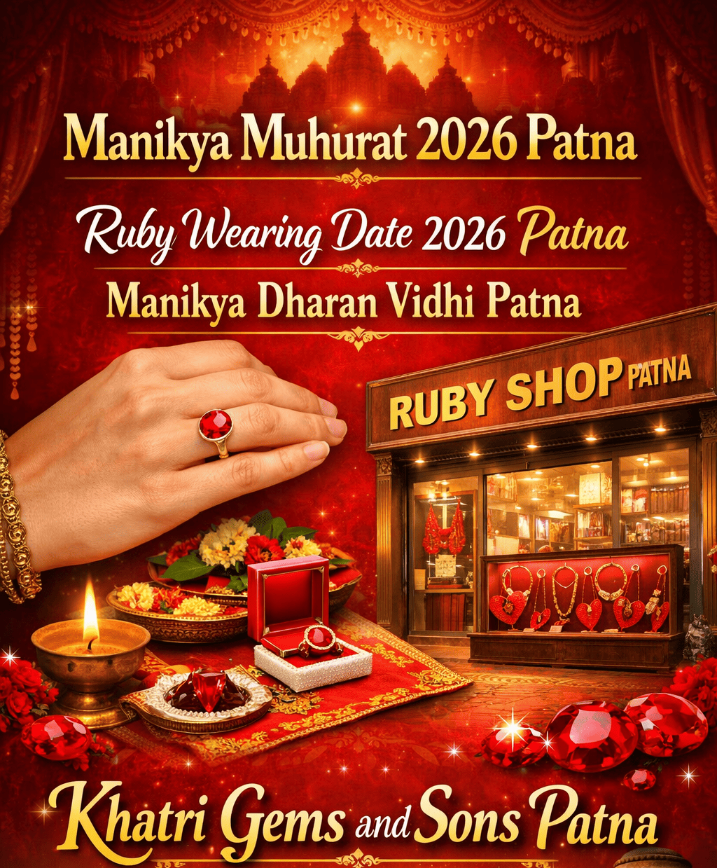 Manikya Gemstone Wearing Muhurat 2026 in Patna | Khatri Gems and Sons